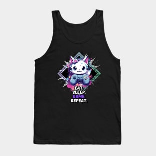 Eat Sleep Game Repeat Tank Top